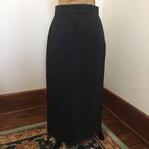 Abercrombie & Fitch Black Maxi Suit Skirt
